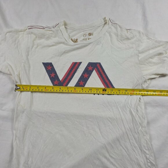 RVCA Artist Network Program Mens Size Small White Graphic Logo T Shirt Casual - Picture 8 of 11